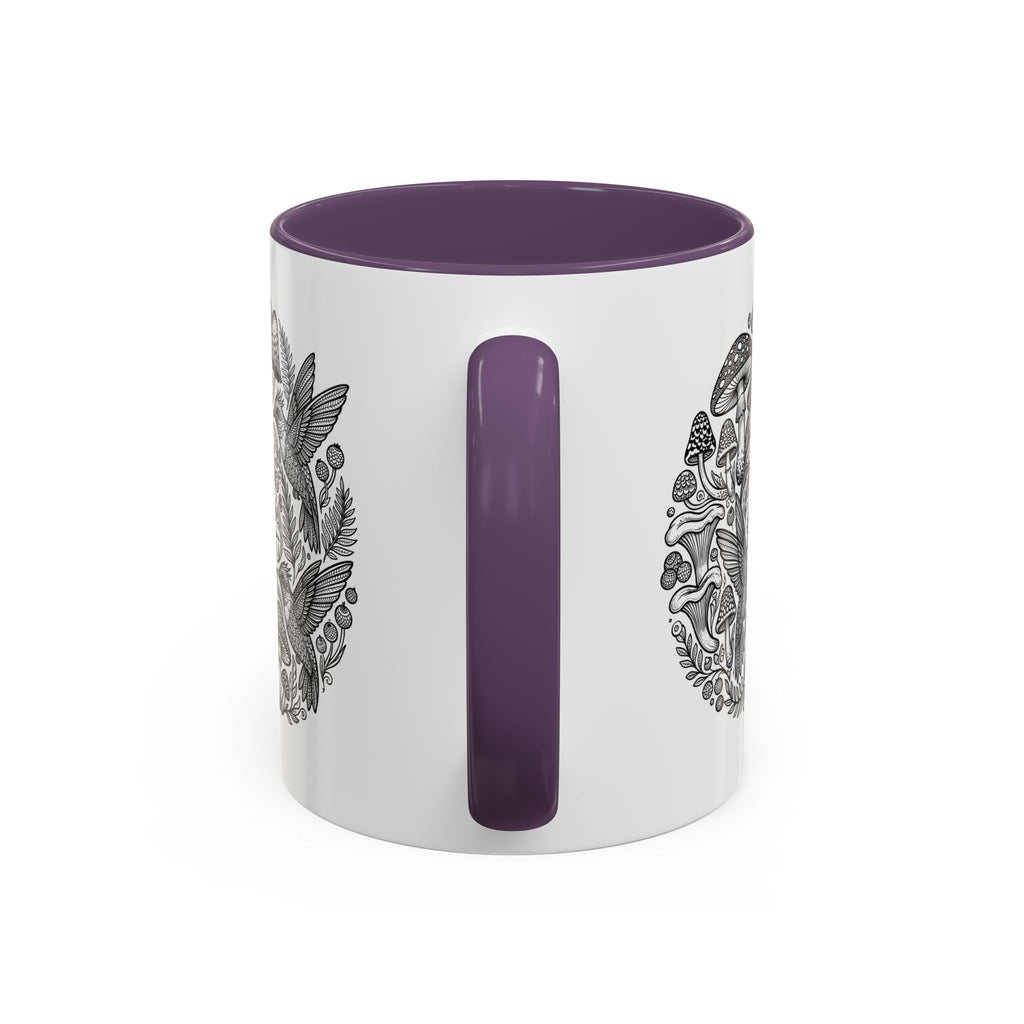 Hustle More Coffee Mug — Mushroom & Hummingbird Accent 11/15oz