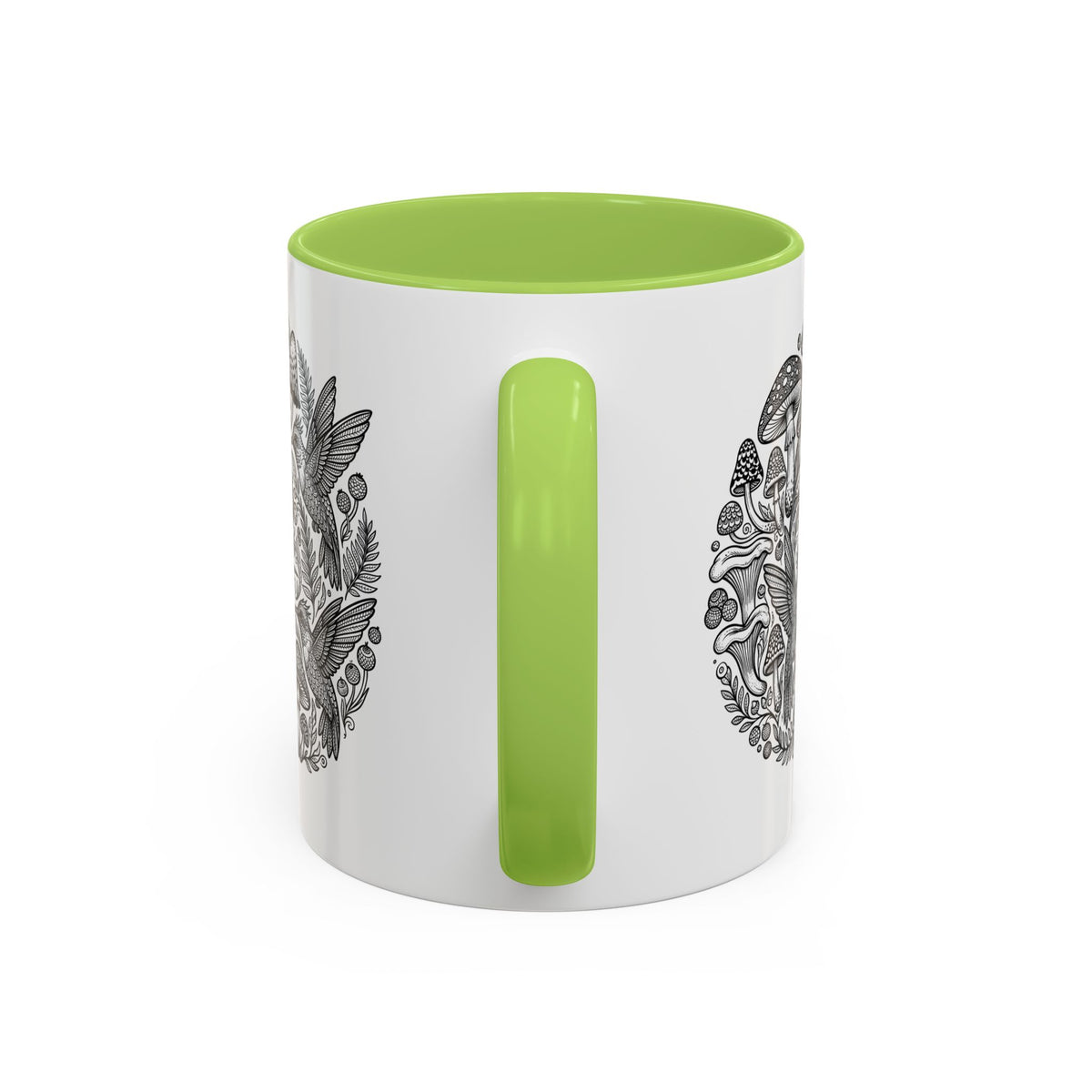 Hustle More Coffee Mug — Mushroom & Hummingbird Accent 11/15oz