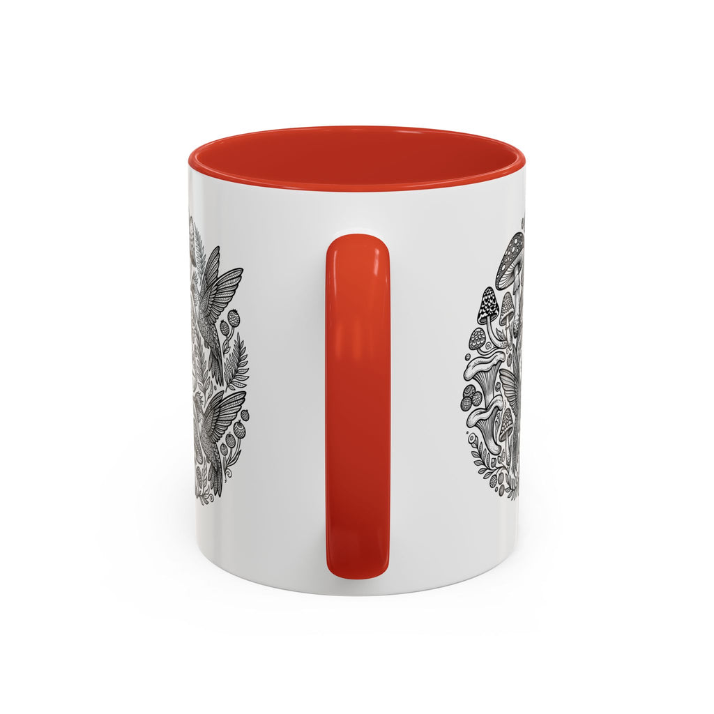 Hustle More Coffee Mug — Mushroom & Hummingbird Accent 11/15oz