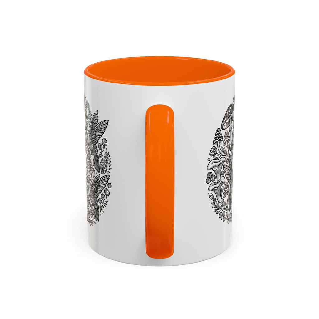 Hustle More Coffee Mug — Mushroom & Hummingbird Accent 11/15oz