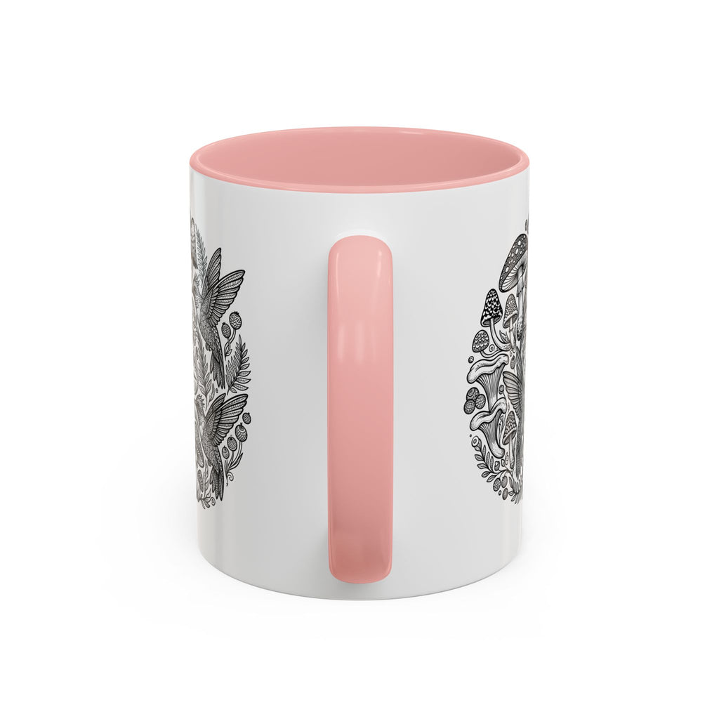 Hustle More Coffee Mug — Mushroom & Hummingbird Accent 11/15oz