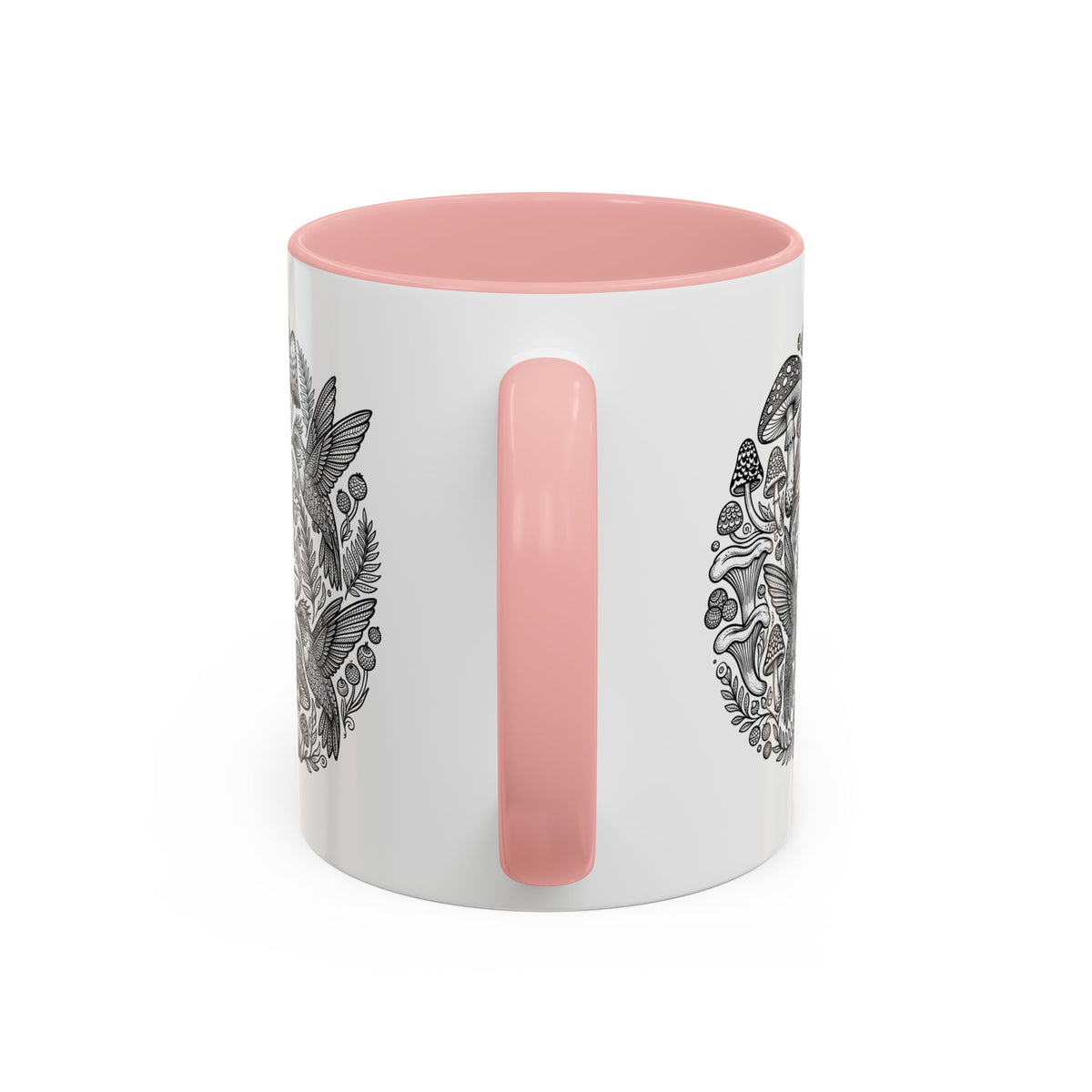Hustle More Coffee Mug — Mushroom & Hummingbird Accent 11/15oz