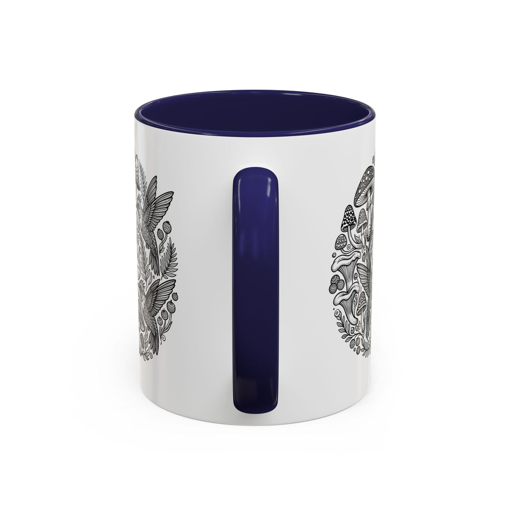 Hustle More Coffee Mug — Mushroom & Hummingbird Accent 11/15oz